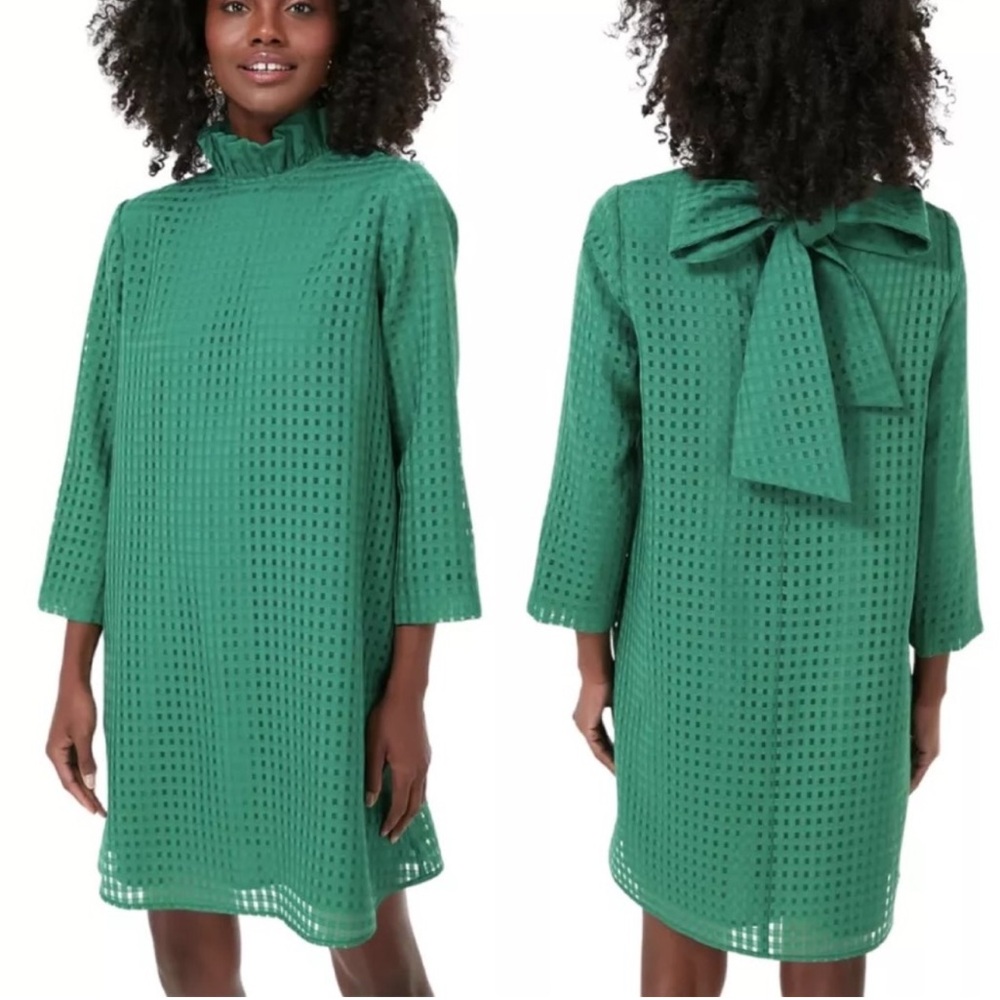 Tuckernuck Green Dress with Tie Bow Back